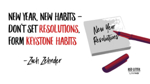 New Year, New Habits – Don’t Set Resolutions, Form Keystone Habits