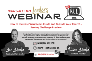 How to increase volunteers inside and outside your church.